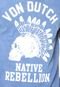 Camiseta Von Dutch Native Rebellion Azul - Marca Von Dutch 