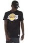 Camiseta Mitchell & Ness Los Angeles Lakers Preta - Marca Mitchell & Ness