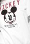 Moletom Flanelado Fechado Cativa Disney Mickey Branca - Marca Cativa Disney