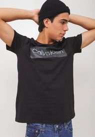 Polera Calvin Klein T-Shirt S/S Negro - Calce Regular