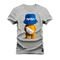 Camiseta Plus Size Estampada Premium T-Shirt Ted Chapeu - Cinza - Marca Nexstar