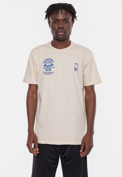 Camiseta NBA Hit The Hoop Bege Vintage - Marca NBA