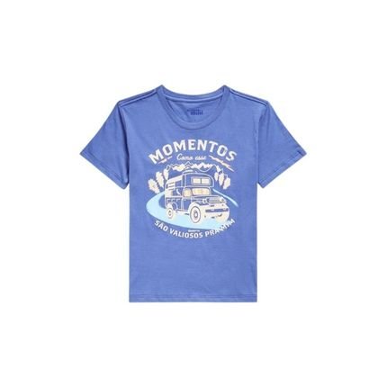 Camiseta Mc Estampada Momentos Reserva Mini Azul - Marca Reserva Mini