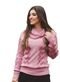 Blusa Marrye Tricot Gola Alta Inverno Estilizado Trançado Acetinado Rosa - Marca Cia do Vestido