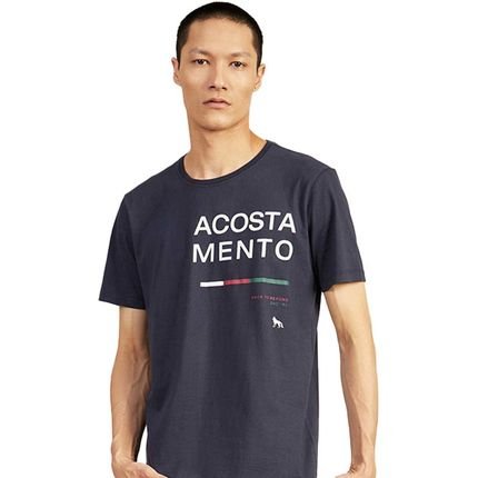 Camiseta Acostamento Beyond Casual V23 Marinho Masculino - Marca Acostamento