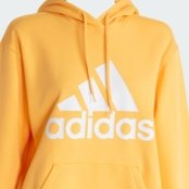 Adidas Moletom Capuz Fleece Regular Essentials Big Logo - Marca adidas