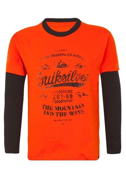 Blusa Quiksilver Inf Time Tunnel Laranja - Marca Quiksilver