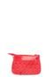 Bolsa Shoulder Pequena  Dumond Soft Verniz Vermelha - Marca Dumond
