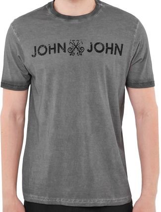 Camiseta John John Masculina Logo Basic Preta-SP STORE
