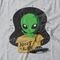 Camiseta Feminina Adopt An Alien - Mescla Cinza - Marca Studio Geek 