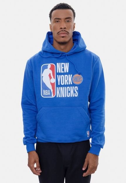 Moletom NBA Fechado com Capuz New York Knicks Azul - Marca NBA