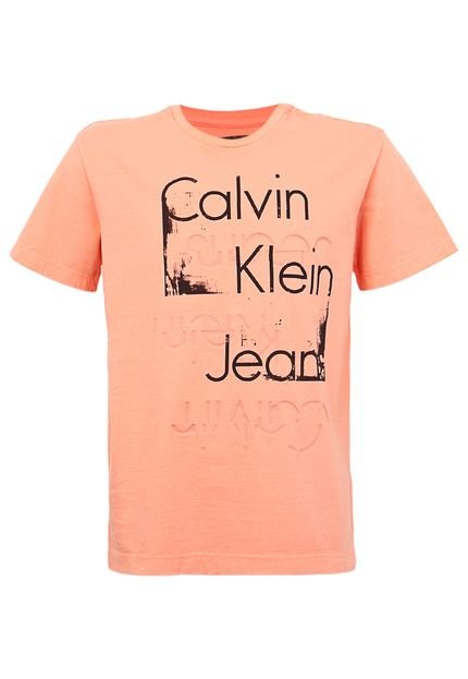 Camiseta Calvin Klein Kids Silk Laranja - Marca Calvin Klein Kids