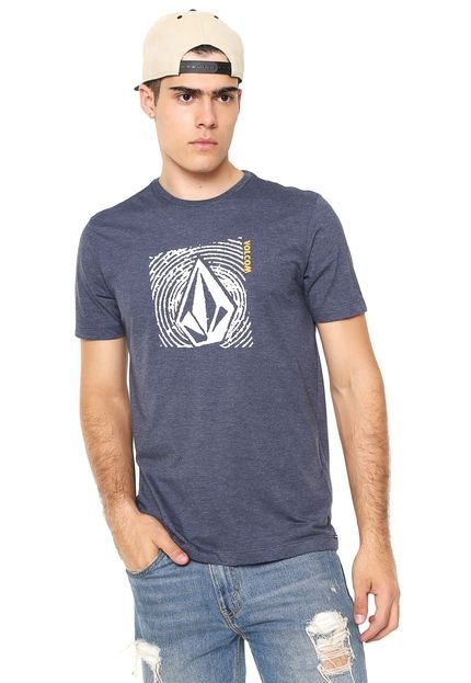 Camiseta Volcom Stonar Waves Azul - Marca Volcom