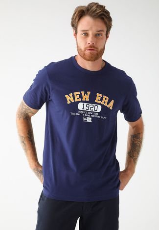 Camiseta New Era Reta Branded Azul