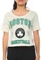 Camiseta Cropped NBA Boston Celtics Bege - Marca NBA