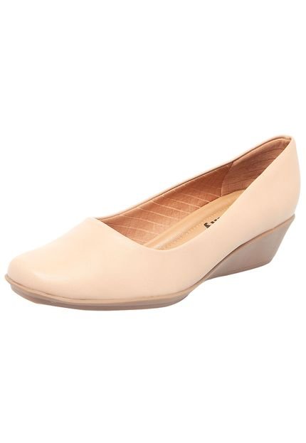 Scarpin Piccadilly Anabela Bege - Marca Piccadilly