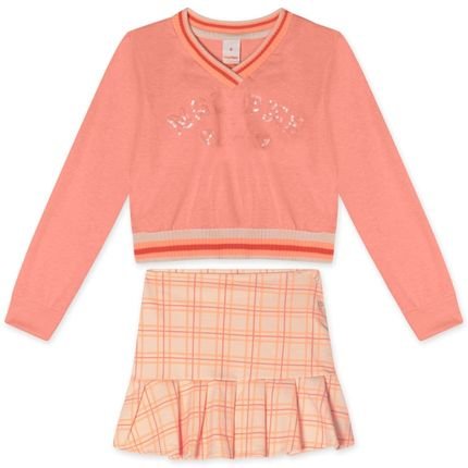 Conjunto Longo Moletom Infantil Feminino Marisol - Marca Marisol