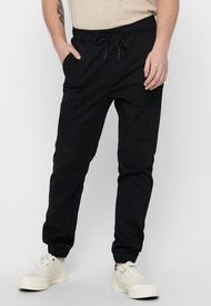 Jogger Only & Sons ONSLINUS LIFE WORK CHINO PK 8661 NOOS Negro - Calce Regular