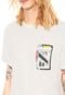 Camiseta Redley Mix Tape Bege - Marca Redley