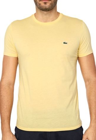 Camiseta Lacoste Logo Amarela
