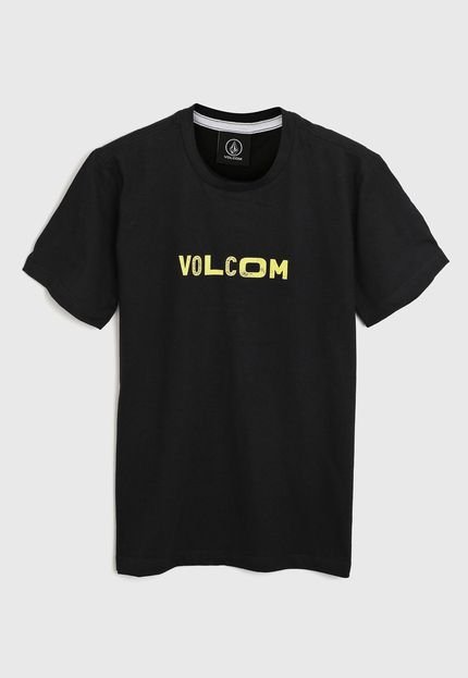 Camiseta Volcom Infantil Logo Preta - Marca Volcom
