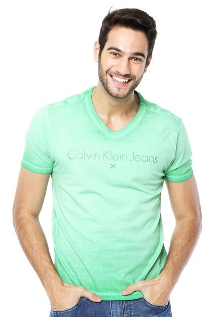 Camiseta Calvin Klein Jeans Usual Verde - Marca Calvin Klein Jeans