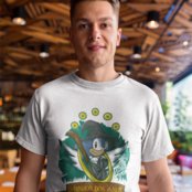 Camiseta Masculina Estampada Algodão Verão Personagens Sonic Senhor dos Anéis - Marca ROMEU E JULIETA SHOES