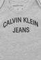 Body Calvin Klein Kids Menino Escrita Cinza - Marca Calvin Klein Kids