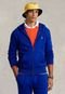 Blusa de Moletom Aberta Polo Ralph Lauren Capuz Azul - Marca Polo Ralph Lauren