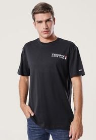 Polera Tommy Hilfiger Negro - Calce Regular