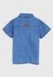 Camisa Jeans Plural Kids Infantil Apliques Azul - Marca Plural Kids