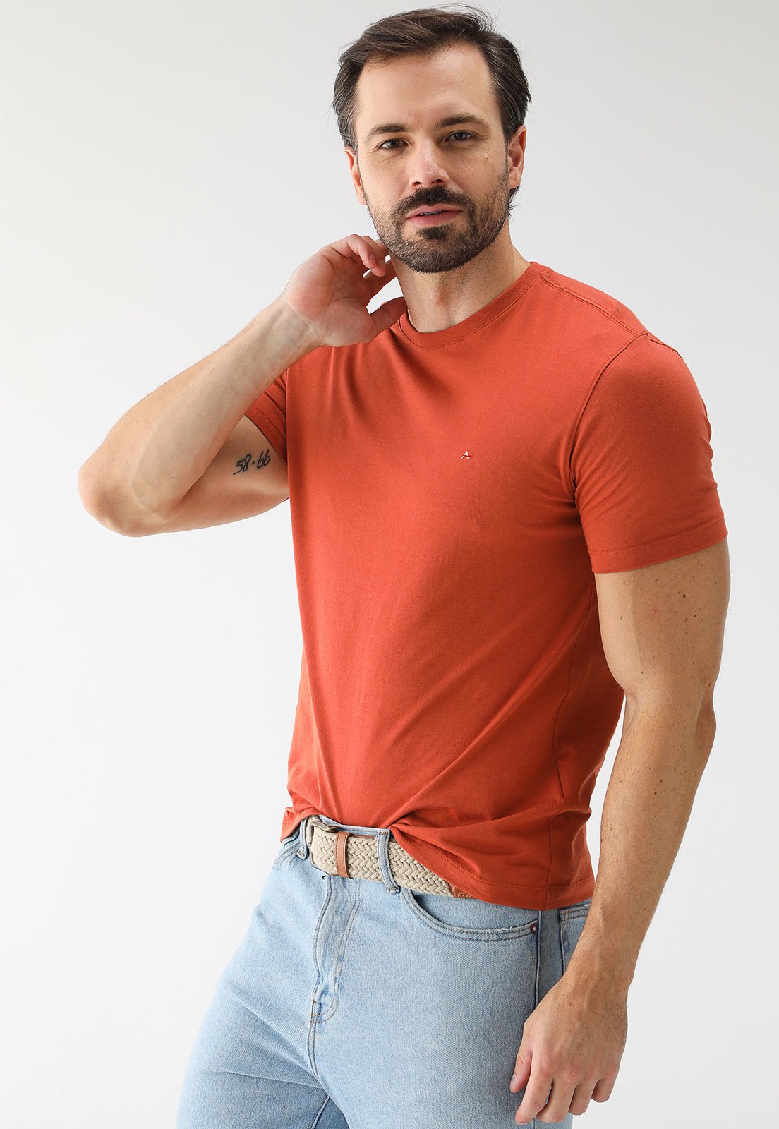 Camiseta Aramis Slim Mini Icon Laranja - Marca Aramis