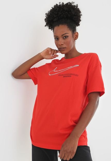 Camiseta Nike Sportswear Boy Swoos Vermelha - Marca Nike Sportswear