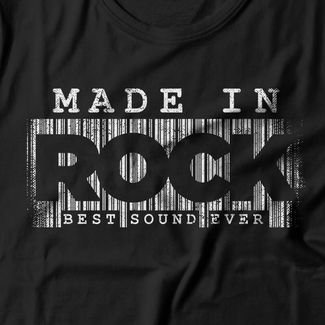 Camiseta Feminina Made In Rock - Preto