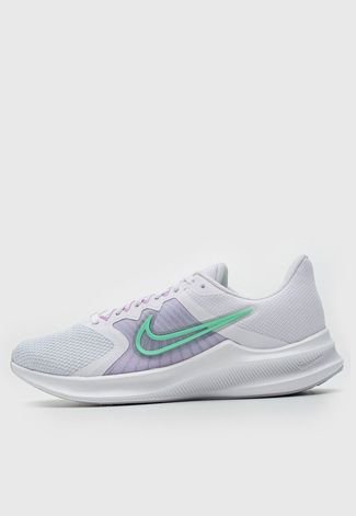 Tênis Nike Downshifter 11 Branco/Lilás