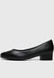 Scarpin Usaflex Liso Preto - Marca Usaflex