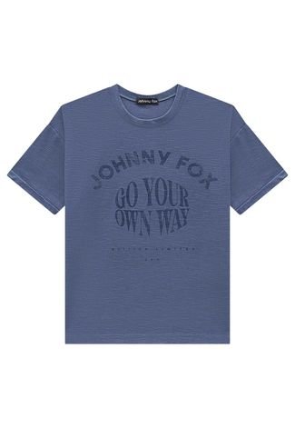 Camiseta Azul Marinho Go Your Infantil Johnny Fox 10 Azul