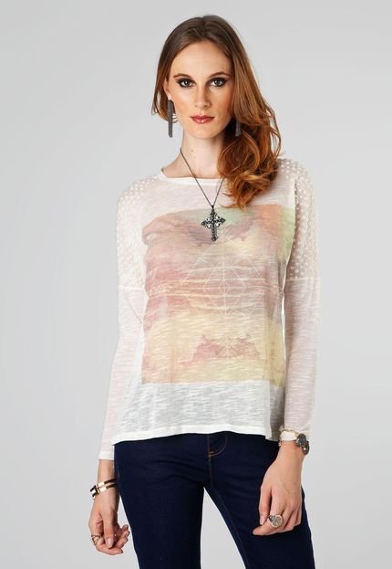 Blusa M. Officer Delicate Off-White - Marca M. Officer