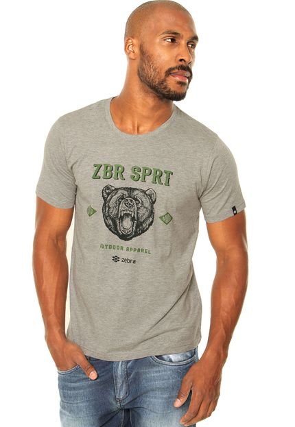 Camiseta Zebra Grizzly Cinza - Marca Zebra