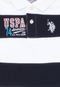 Camiseta U.S. Polo Menino Listrada Branca - Marca U.S. Polo