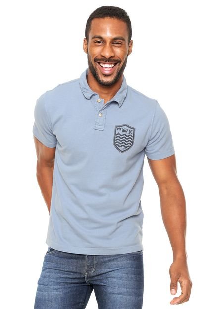 Camisa Polo Osklen Slim Azul - Marca Osklen