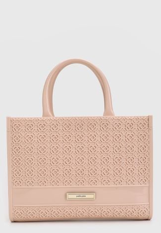 Bolsa/pochete Petite Jolie Jix Nude Croco Pj4976