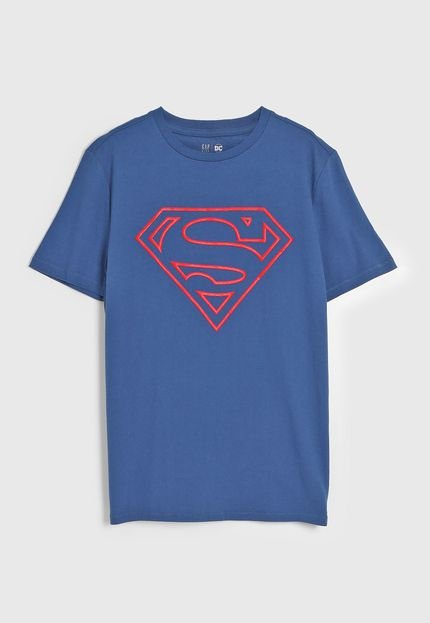 Camiseta GAP Super Homem Azul - Marca GAP