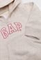 Blusa de Moletom GAP Infantil Logo Bege - Marca GAP