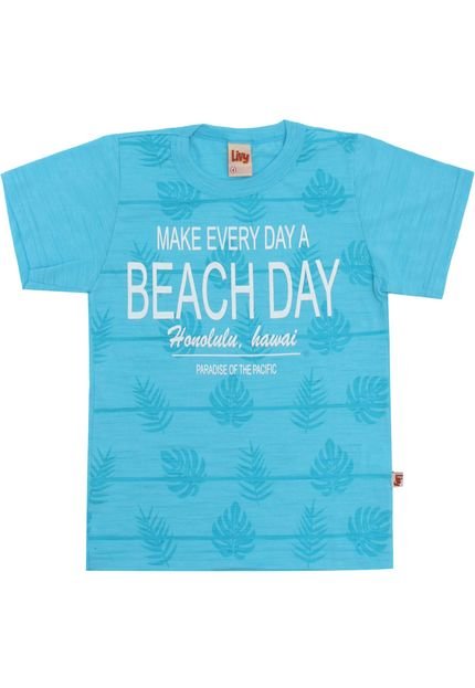 Camiseta Livy Malhas Beach Day Azul - Marca Livy Malhas