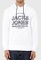 Blusa de Moletom Flanelada Fechada Jack & Jones Lettering Branca - Marca Jack & Jones