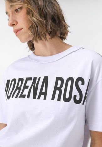 Camiseta Morena Rosa Logo Branca