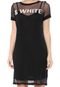 Vestido MOB Curto Tule Preto - Marca MOB