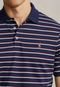 Camisa Polo Polo Ralph Lauren Reta Listrada Azul-Marinho - Marca Polo Ralph Lauren