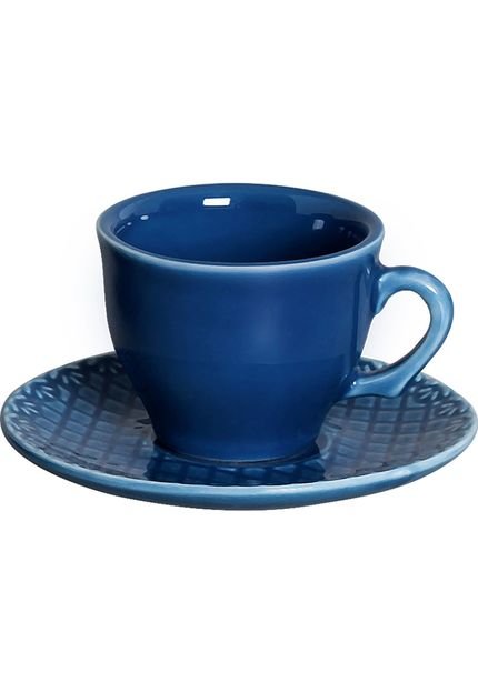 Conjunto 6 Xícaras De Café Bombain Azul Scalla - Marca Scalla